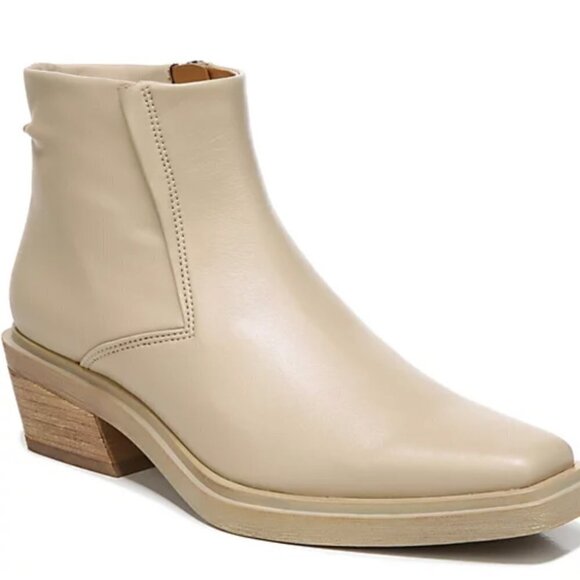 FRANCO SARTO FORTA ZIPPER SQUARE TOE ANKLE BOOTS - Picture 8 of 8